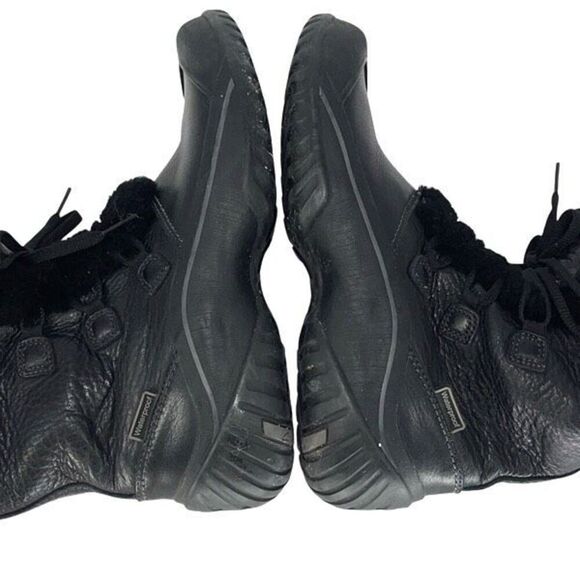 Clarks Womens Leather Bold Crystal Saddle Fur Muckers Winter Boots‎ Black Size 8 - Picture 3 of 6